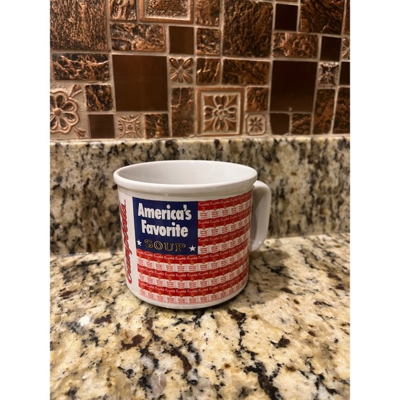 Campbell'S Other - Campbell Soup Mug America's Favorite Soup‎ Flag Design Collectible
